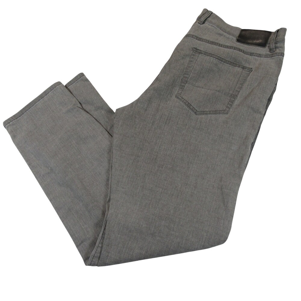 Travis Mathew Mens Jeans 38 x 32 Gray Stretch Cotton Polyester Viscose Elastane